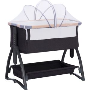 Beistellbett FILLIKID "Scandic" Gr. B: 57 cm, kein Härtegrad, grau (grau melange) Baby Babybetten Beistellbetten