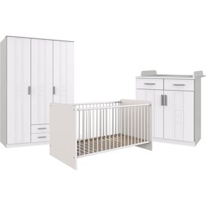 Babyzimmer-Komplettset WIMEX "Borkum" Schlafzimmermöbel-Sets Gr. B/H: 70 cm x 140 cm, weiß Baby Komplett-Babybetten