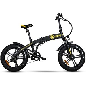 E-Bike JEEP E-BIKES "FR 7020" E-Bikes Gr. 38 cm, 20 Zoll (50,80 cm), schwarz E-Bikes Pedelec, Elektrofahrrad für Damen u. Herren, Faltrad