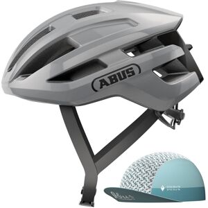 Rennradhelm ABUS "POWERDOME ACE" Helme Gr. M Kopfumfang: 54 cm - 58 cm, grau Fahrradhelme