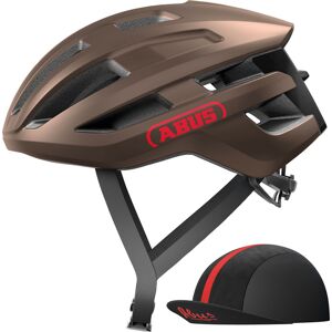 Rennradhelm ABUS "POWERDOME ACE" Helme Gr. L Kopfumfang: 57 cm - 61 cm, braun Fahrradhelme