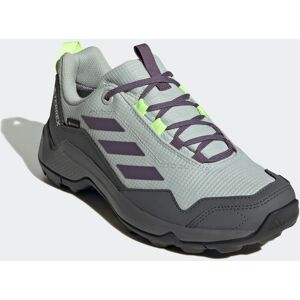 Wanderschuh ADIDAS TERREX "TERREX EASTRAIL GORE-TEX" Gr. 38,5, grau (wonder silver, shadow violet, lucid lemon) Schuhe Damen wasserdicht