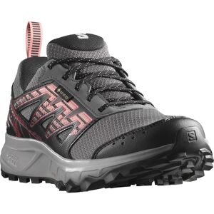 Wanderschuh SALOMON "WANDER GORE-TEX", Gr. 38, lila (plum), Synthetik, Textil, sportlich, Schuhe, wasserdicht, Trailrunningschuhe