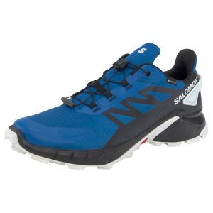 Trailrunningschuh SALOMON "SUPERCROSS 4 GORE-TEX" Gr. 45, blau (blau, schwarz) Schuhe Herren Outdoor-Schuhe wasserdicht