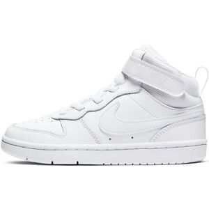 Sneaker NIKE SPORTSWEAR "COURT BOROUGH MID 2" Gr. 28,5, weiß (white, white, white) Schuhe Sneaker Design auf den Spuren des Air Force 1