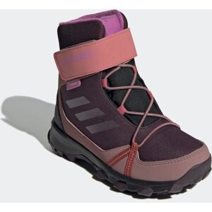 Winterstiefel ADIDAS TERREX "TERREX SNOW HOOK-AND-LOOP COLD.RDY WINTER" Gr. 31, bunt (shadow maroon, wonder red, pulse lilac) Schuhe Laufschuhe wasserdicht und wärmend