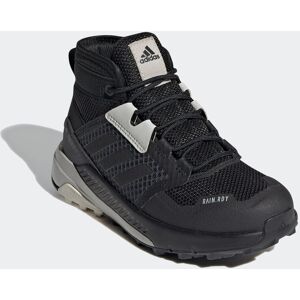 Wanderschuh ADIDAS TERREX "TERREX TRAILMAKER MID RAIN.RDY" Gr. 31, schwarz (core black, core aluminium) Schuhe Kinder wasserdicht