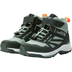 Wanderschuh JACK WOLFSKIN "VILLI HIKER TEXAPORE MID K" Gr. 35, grün (mint, schwarz) Schuhe Kinder wasserdicht