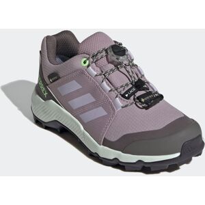 Wanderschuh ADIDAS TERREX "TERREX GORE-TEX" Gr. 37, lila (preloved fig, silver dawn, green spark) Schuhe Kinder wasserdicht