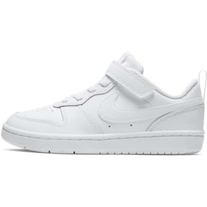 Sneaker NIKE SPORTSWEAR "COURT BOROUGH LOW 2" Gr. 31, weiß (white, white, white) Schuhe Sneaker Design auf den Spuren des Air Force 1