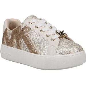 Sneaker MICHAEL KORS KIDS "JORDANA AIRIN" Gr. 32, goldfarben Kinder Schuhe Sneaker mit glitzernden Details, Freizeitschuh, Halbschuh, Schnürschuh