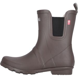 Gummistiefel MOLS "Suburbs", Gr. 37, braun (dunkelbraun), Gummi, casual, Schuhe, mit wasserdichter Funktion