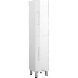 Hochschrank WELLTIME "Florenz", weiß, B:30cm H:150cm T:30cm, MDF, Schränke, Breite 30cm,Badezimmerschrank,Badschrank,2 Türen