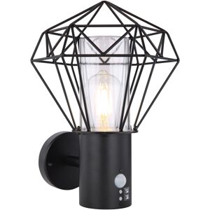 GLOBO LIGHTING Außen-Wandleuchte "HORACE", schwarz, Lampen, 1400lm Output
