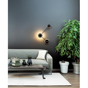 LED Wandleuchte ECO-LIGHT "LED-Wandleuchte SOLAR" Lampen Gr. 3 flammig, schwarz (schwarz matt) LED Wandleuchten