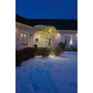 KONSTSMIDE LED-Lichterkette, schwarz, Dioden 40 St. Flammen 40 St., Kabellänge 10m x Gesamtlänge 16,24m, Lichterketten, Micro LED Lichterkette, mit Funkeleffekt, 40 warm weiße Dioden