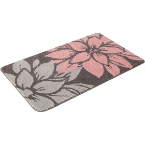 Badematte HOME AFFAIRE "Susan" Badematten Gr. rechteckig (80 cm x 150 cm), 1 St., Polyester, rosa (rosa, grau) Gemusterte Badematten