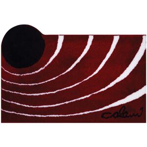 Badematte COLANI "Colani 2" Badematten Gr. rechteckig (70 cm x 120 cm), 1 St., Kunstfaser, rot Gemusterte Badematten