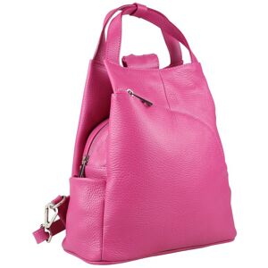 Rucksack COLLEZIONE ALESSANDRO "Liebling" Gr. B/H/T: 25 cm x 29 cm x 12 cm, pink Rucksäcke Cityrucksack aus italienischem Leder