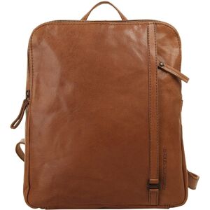 Cityrucksack SPIKES & SPARROW Gr. B/H/T: 33 cm x 26 cm x 6 cm, braun (cognac) Rucksäcke echt Leder