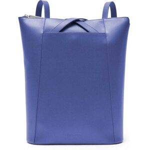 Cityrucksack GRETCHEN "Crocus Backpack" Gr. B: 30 cm, blau Rucksäcke aus italienischem Rindsleder