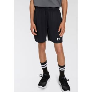 Trainingsshorts UNDER ARMOUR "CHALLENGER", Kinder, Gr. S (128/134), N-Gr, schwarz (schwarz 001), Obermaterial: 100% Polyester, sportlich, Hosen, Für Kinder