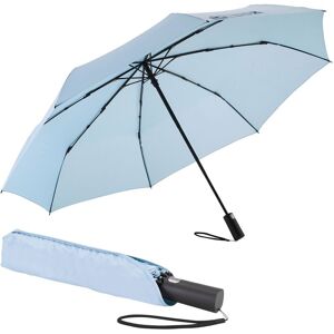 Partnerschirm EUROSCHIRM "Automatik 3432, hellblau", blau (hellblau), Bezug: 100% Polyester, uni, Regenschirme Taschenschirm, kompakte Größe, mit Automatik und extra großem Dach
