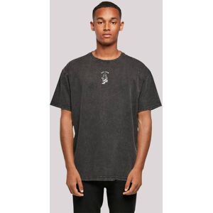 T-Shirt F4NT4STIC "Boo Crew Halloween", Herren, Gr. XS, schwarz, Obermaterial: 100% Baumwolle, casual, oversize, Rundhals, Kurzarm ohne Bündchen, Shirts, Print