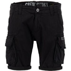 Shorts ALPHA INDUSTRIES "ALPHA Men - Crew Short" Gr. 32, Normalgrößen, schwarz (black) Herren Hosen Shorts