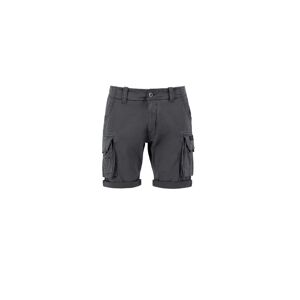 Shorts ALPHA INDUSTRIES "ALPHA Men - Crew Short" Gr. 34, Normalgrößen, grau (vintage grey) Herren Hosen Shorts