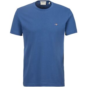 T-Shirt GANT "SLIM SHIELD SS T-SHIRT" Gr. XXXL, blau (dunkelblau) Herren Shirts T-Shirts mit Logostickerei auf der Brust