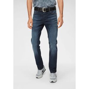 Slim-fit-Jeans JACK & JONES "Tim" Gr. 34, Länge 32, blau (medium blue) Herren Jeans Slim Fit