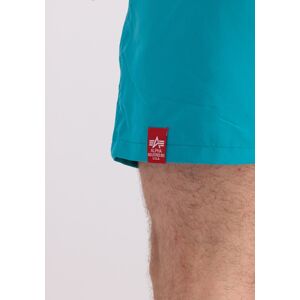 Shorts ALPHA INDUSTRIES "ALPHA Men - Basic Swim Short" Gr. M, Normalgrößen, blau (blue lagoon) Herren Hosen Shorts