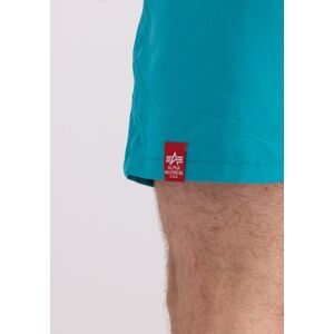 Shorts ALPHA INDUSTRIES "ALPHA Men - Basic Swim Short" Gr. L, Normalgrößen, blau (blue lagoon) Herren Hosen Shorts