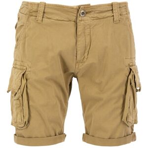 Shorts ALPHA INDUSTRIES "ALPHA Men - Crew Short" Gr. 33, Normalgrößen, grün (khaki) Herren Hosen Shorts