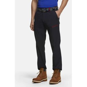 Chinos MEYER "Skye", Herren, Gr. 46, Normalgrößen, blau (marine), 88% Polyamid;12% Elasthan, unifarben, figurumspielend lang, Hosen, mit Reißverschluss-Beintasche