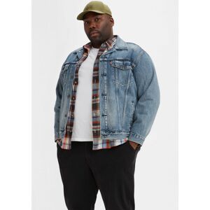 Jeansjacke LEVI'S PLUS "BIG TRUCKER" Gr. XL, blau (skyline trucker) Herren Jacken Übergangsjacken