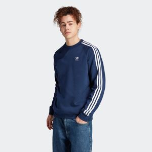 Sweatshirt ADIDAS ORIGINALS "ADICOLOR CLASSICS 3-STREIFEN" Gr. XS, blau (night indigo) Herren Sweatshirts