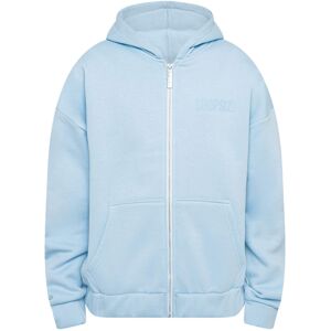 Sweatjacke DROPSIZE "Dropsize Herren", Herren, Gr. XL, blau (baby blau), 70% Baumwolle, 30% Polyester, Langarm, Sweatjacken