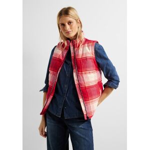 Steppweste CECIL Gr. M (40), rot (casual red) Damen Westen Kurzwesten mit Reißverschluss-Detail