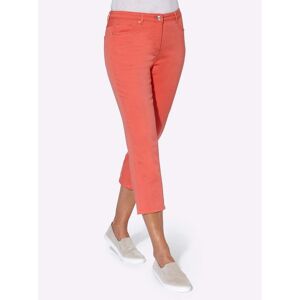 3/4-Jeans CASUAL LOOKS Gr. 44, Normalgrößen, orange (koralle) Damen Jeans Caprihosen 3/4 Hosen