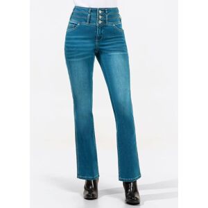 5-Pocket-Jeans INSPIRATIONEN Gr. 52, Normalgrößen, blau (blue, stone, washed) Damen Jeans 5-Pocket-Jeans