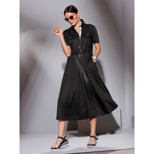 Sommerkleid CREATION L "Kleid" Gr. 50, Normalgrößen, schwarz Damen Kleider Lange