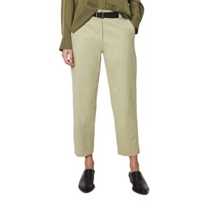 Chinohose MARC O'POLO "aus Bio-Baumwoll-Stretch" Gr. 40, Normalgrößen, grün Damen Hosen High-Waist-Hosen