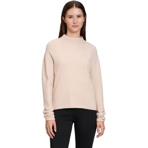 Strickpullover BETTY BARCLAY "Betty Barclay Basic-Strickpullover mit Rippenstruktur", Damen, Gr. 40, grau, Strick, Obermaterial: 50% Viskose, 27% Polyamid, 23% Polyester., casual, gerade normal, Langarm, Pullover, Kragen