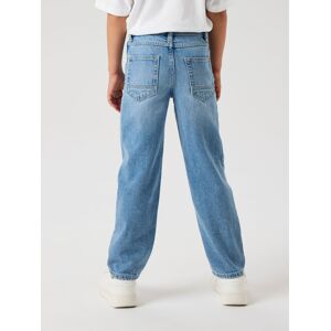 Straight-Jeans NAME IT "NKMRYAN STRAIGHT JEANS 5950-DM NOOS", Jungen, Gr. 146, N-Gr, blau (light blau denim), Denim/Jeans, Obermaterial: 100% Baumwolle, Abriebeffekte, casual, straight fit knöchellang, Jeans