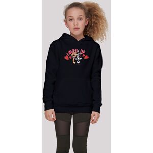 Kapuzenpullover F4NT4STIC "Looney Tunes Bugs Bunny And Lola Valentine's Day Loved Up" Gr. 158/164, schwarz Mädchen Pullover Print