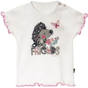 T-Shirt TRIGEMA "TRIGEMA T-Shirt mit süßem Print-Motiv", Baby, Gr. 92, weiß, 100% Baumwolle, Basic, Halbarm, Shirts