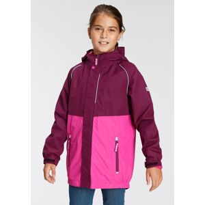 3-in-1-Funktionsjacke SCOUT "ALL WEATHER" Gr. 140/146, bunt (beere, fuchsia) Kinder Jacken Westen Funktionsjacke mit Strickfleecejacke