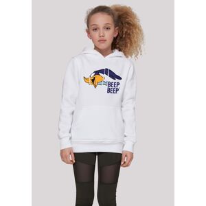 Sweatshirt F4NT4STIC "Hoodie 'Looney Tunes Roadrunner Beep Beep'" Gr. 134/140, weiß Mädchen Sweatshirts Unisex Kinder,Premium Merch,Jungen,Mädchen,Bedruckt